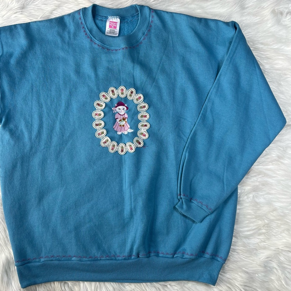 Vintage Homemade Cat‎ Sweater
